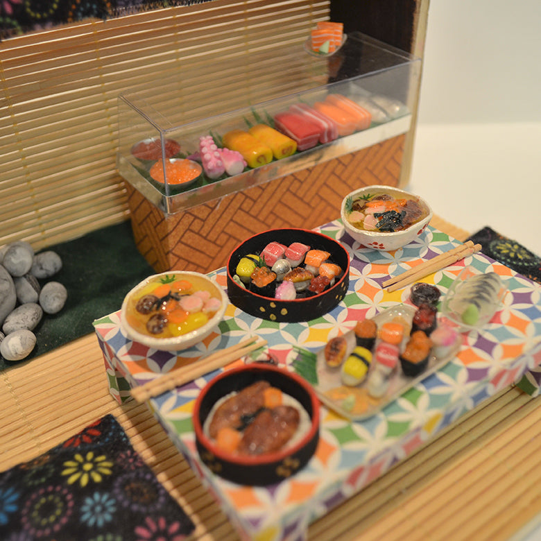 Re-Ment Miniature Mini Food Sample Petit Japan Gorgeous Sushi Full